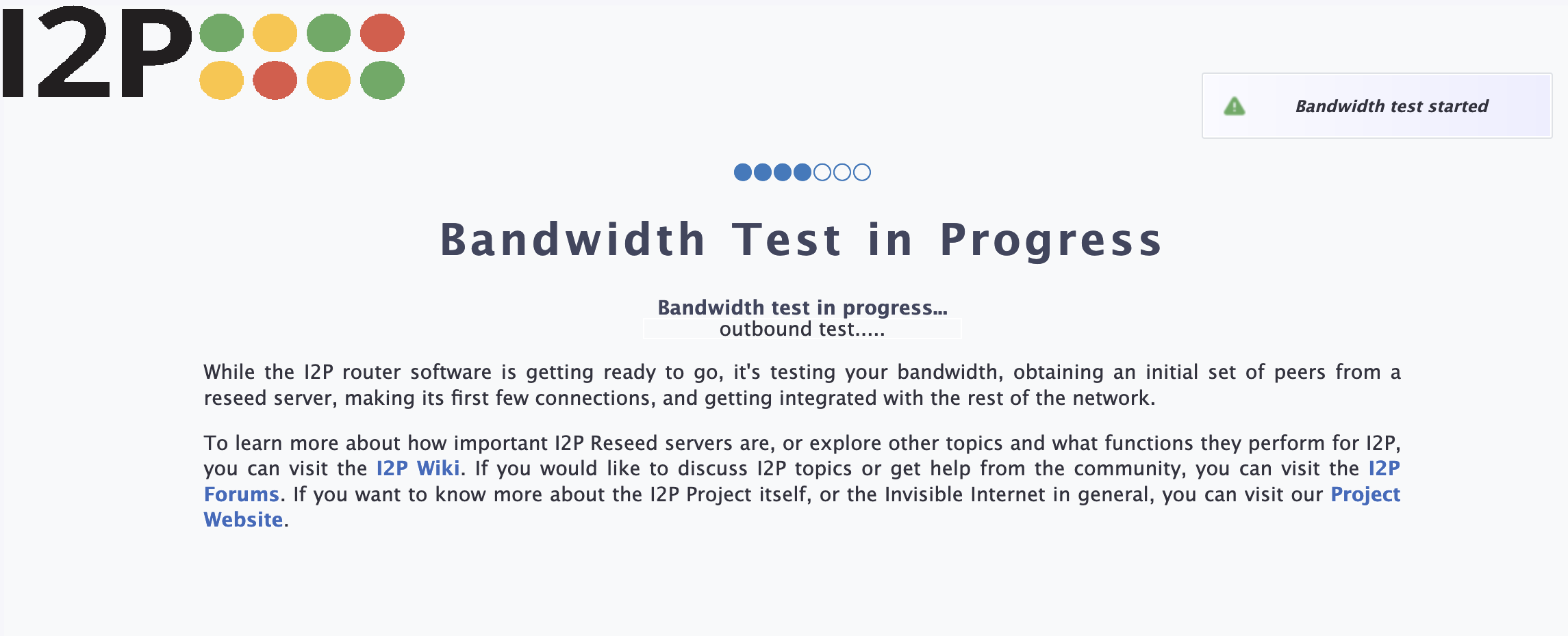 Start the bandwidth wizard