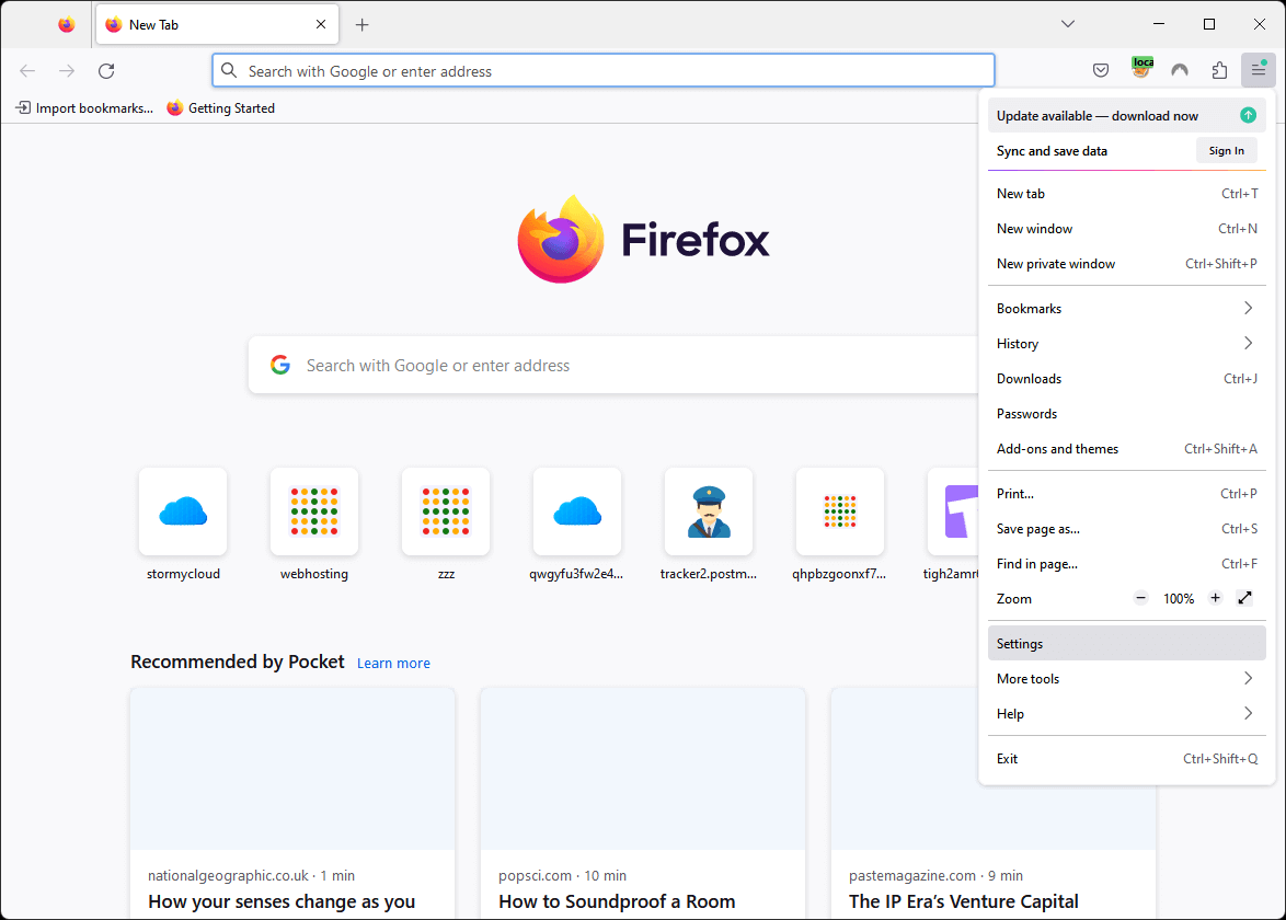Firefox Ayarları