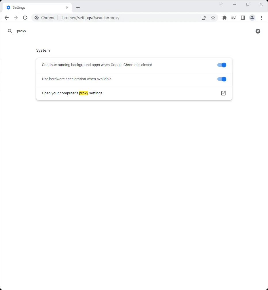 Chrome - 搜索代理
