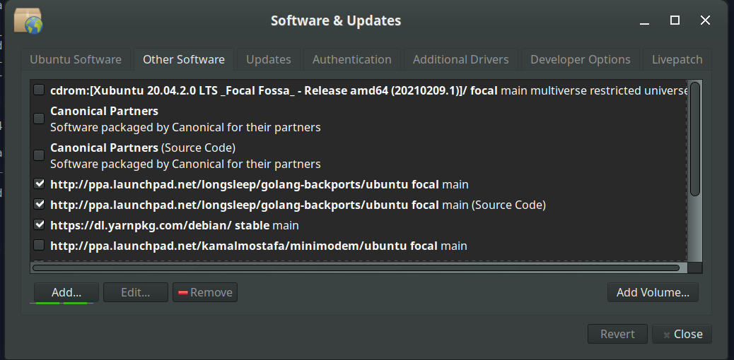 Diğer Yazılım Sekmesi