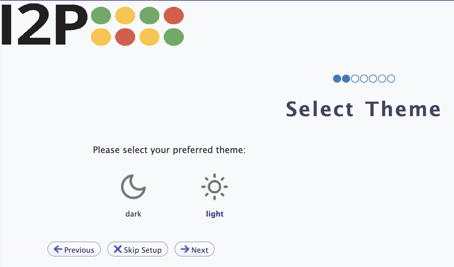 Setup wizard introduction