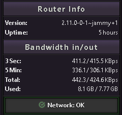 Router Console - Shared Clients Green