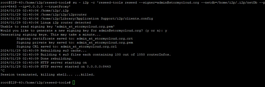 SSL certificate generation